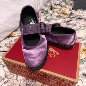 Vans Purple Crushed Velvet Creepers